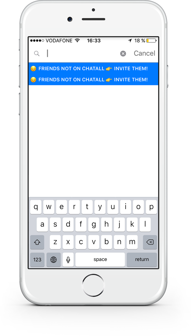 ChatAll app - searching a nonexistent user bug / Weekly bug crawl by QAwerk