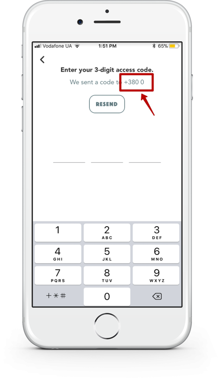 A phone number format validation is missing