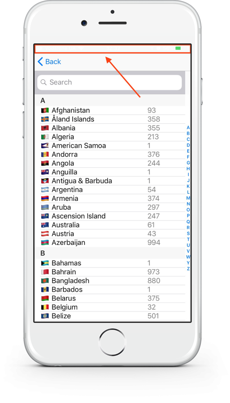 Status bar is poorly visible on login pages with a phone number