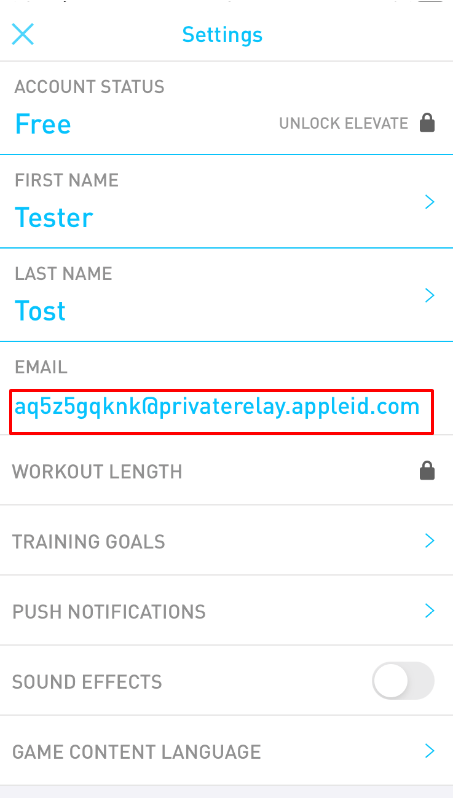 Wrong user’s email is displayed when the user has registered with Apple ID