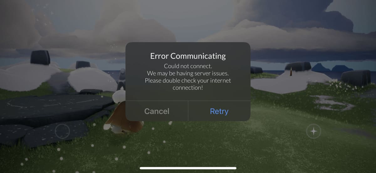 The ‘Cancel’ button is not tappable when the internet is OFF