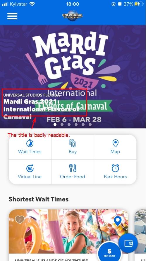 The 'Mardi Gras' title is barely readable on the homepage