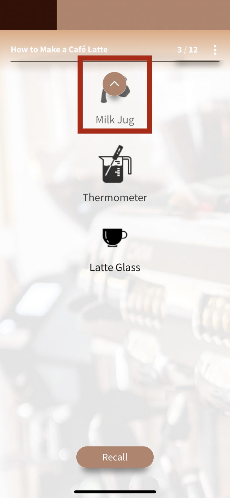 “Up” button covers some content