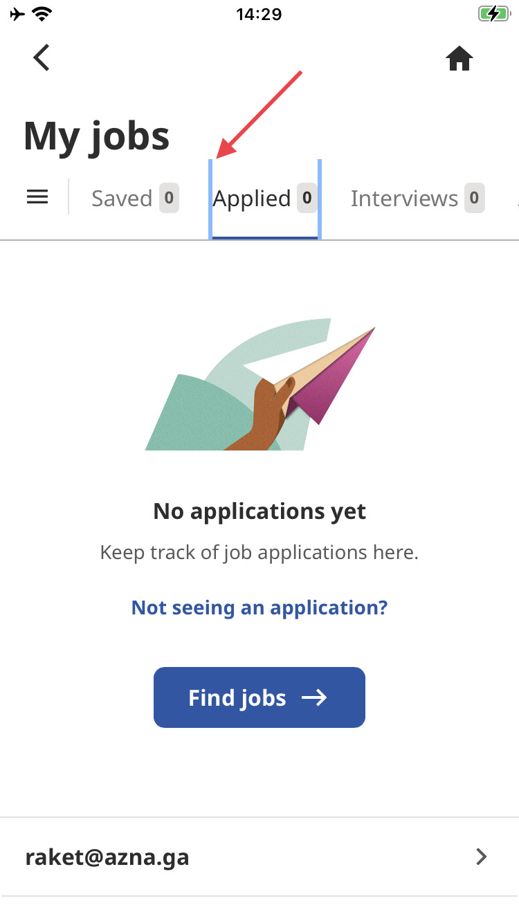 When user manually selects sub-tab on “My jobs” page, additional vertical blue borders appear
