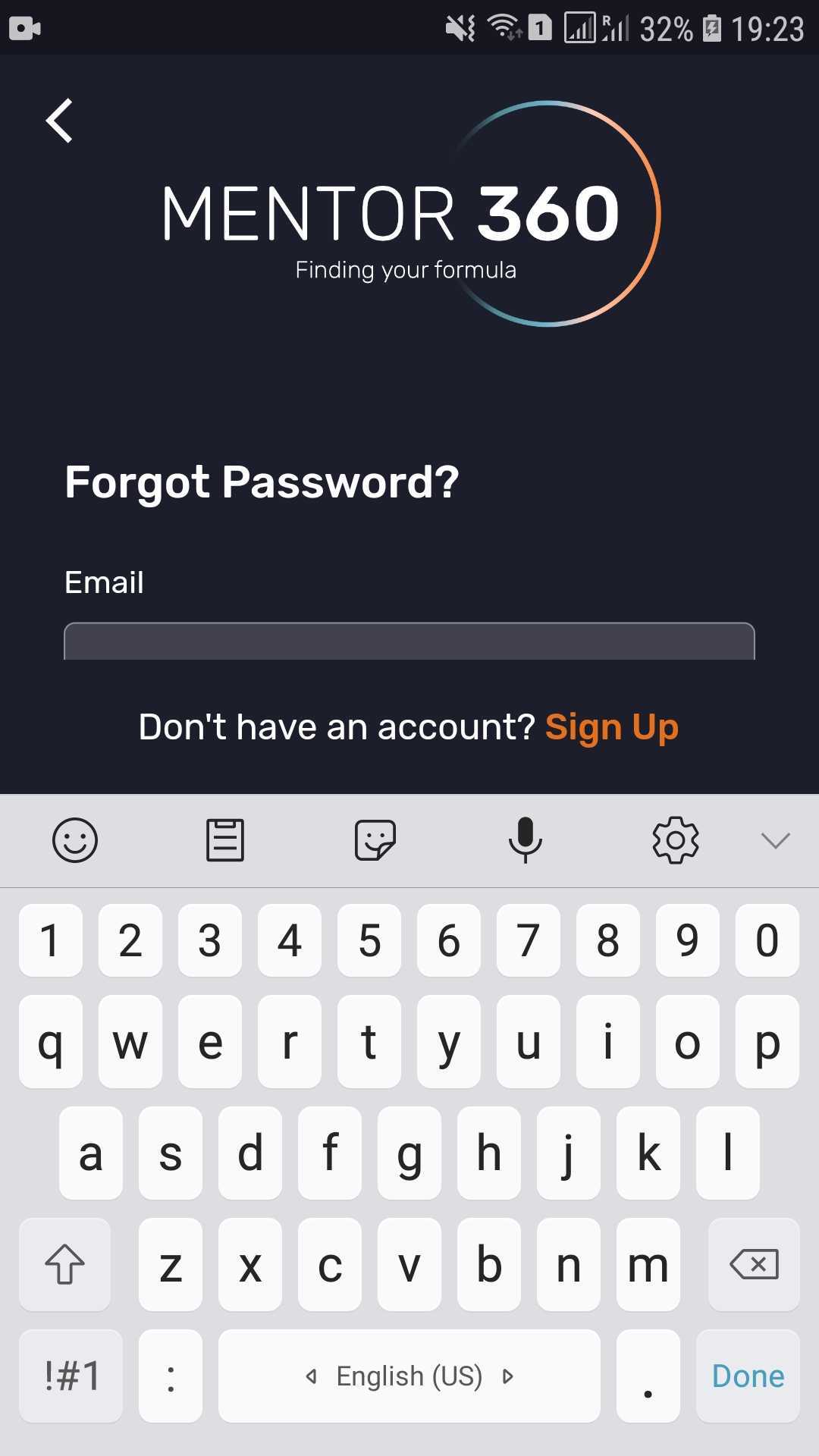 Mobile keyboard overlaps “Email” input and “Reset Password” button