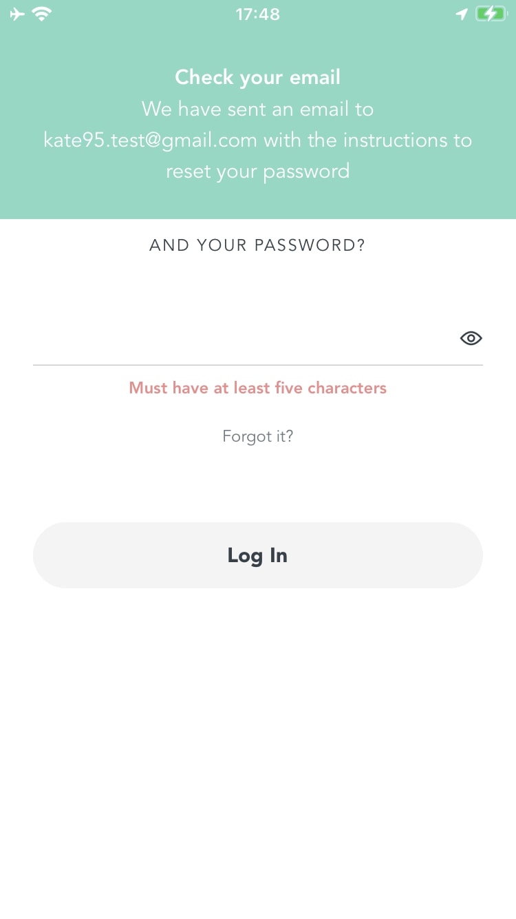 Different requirements to password length on “Login” and “Reset password” pages