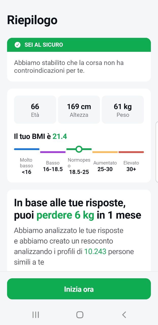 Your BMI is scale is not in straight line when language set to Italian