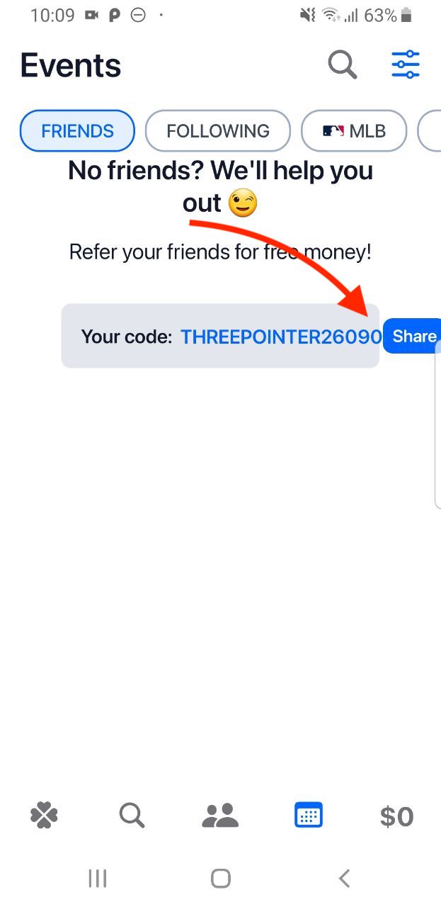 Referral code does not fit in field