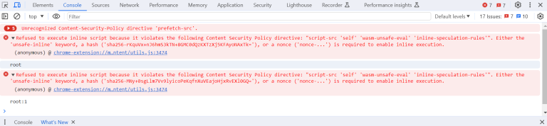Error occurs when clicking on search field