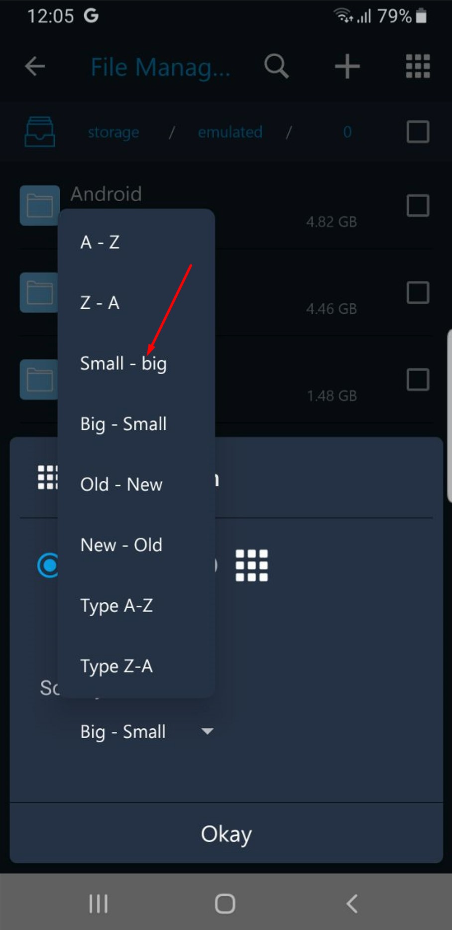 Filters display word “big” in lowercase