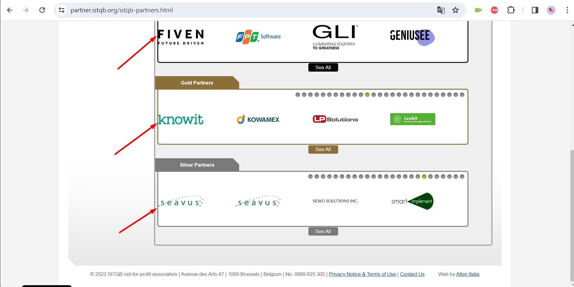 No left margin between partner block frame and logo