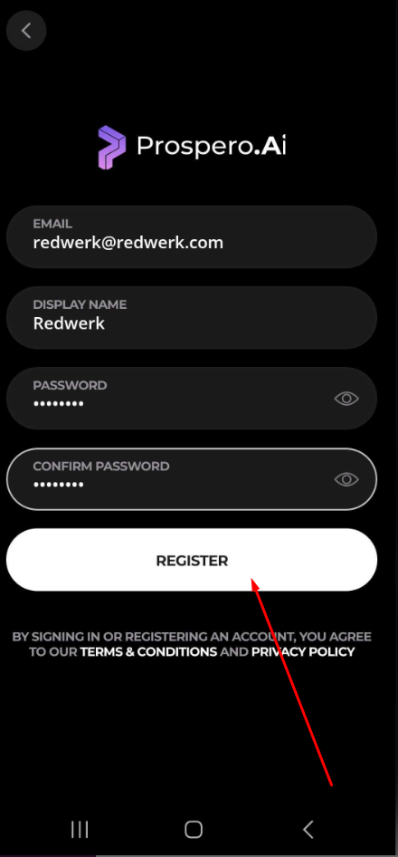 No bugs found after registering user