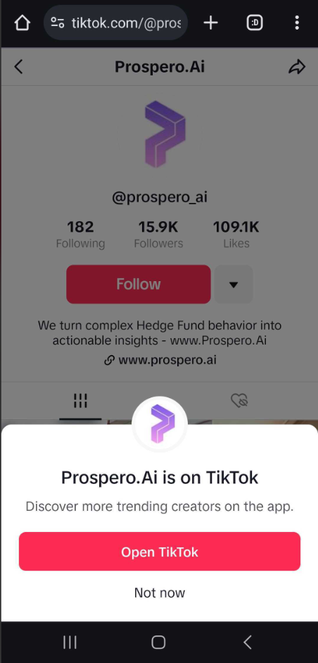No bugs found after selecting “Watch videos on TikTok” button