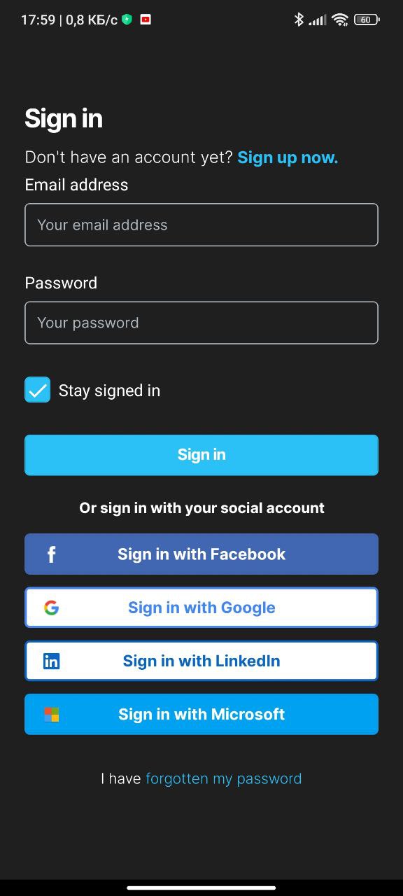 No bugs found checking issue during login with registered account