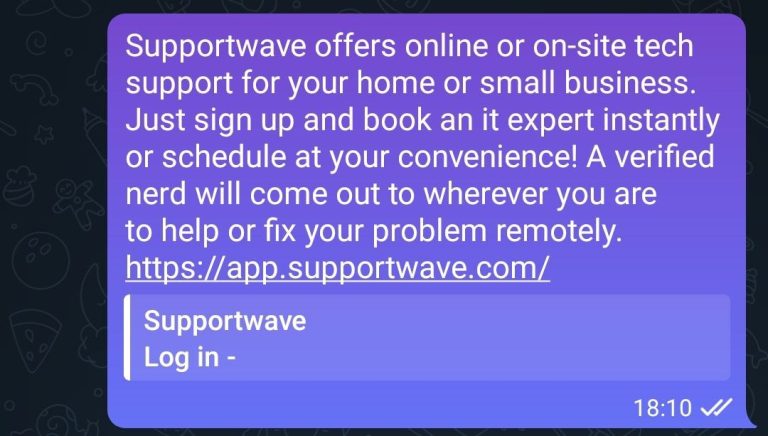 No bugs found when verifying ‘Share Supportwave’ button functionality