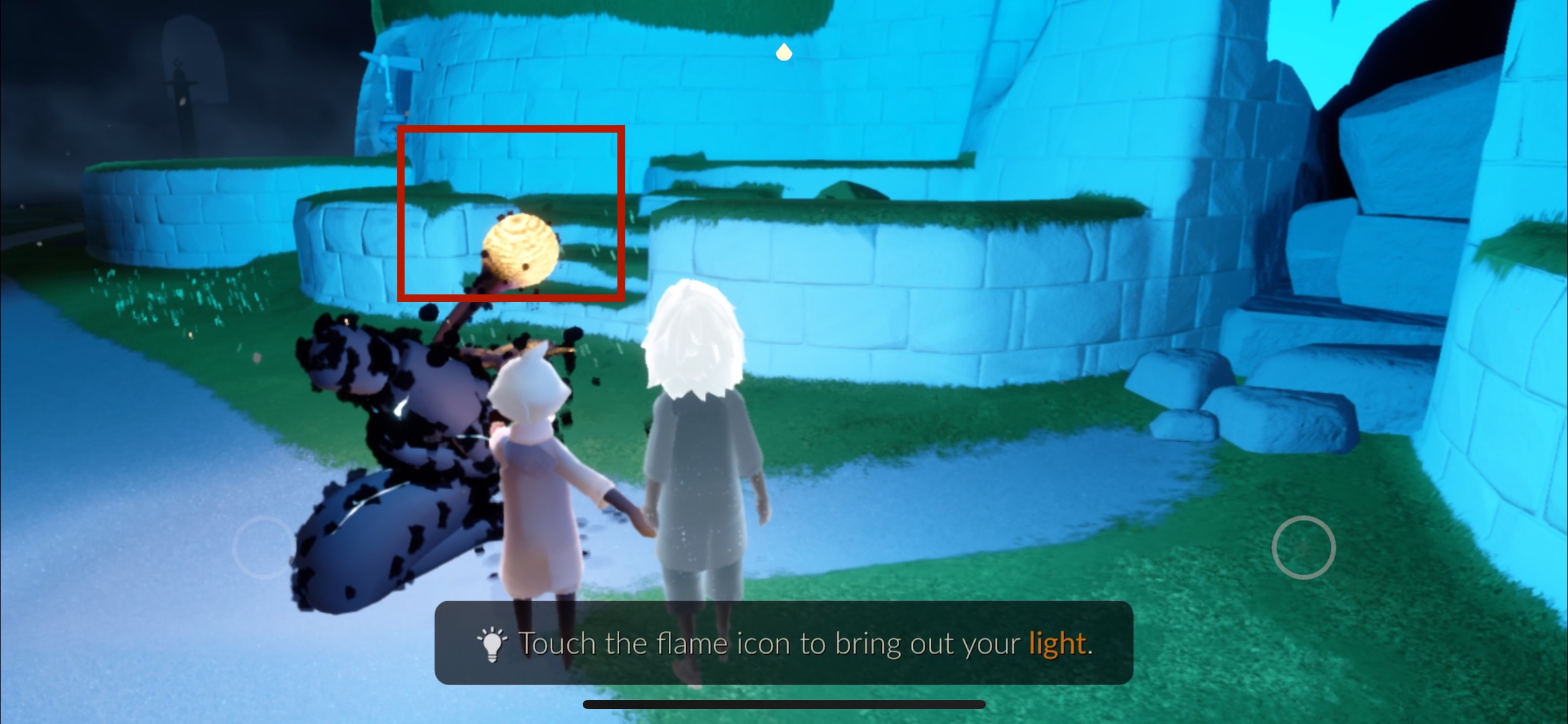 “Flame” icon is absent on game screen