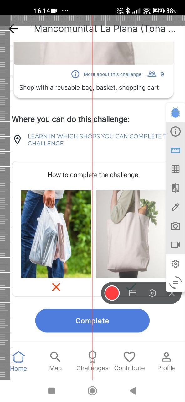 Hint blocks on how to complete challenge are not centered on page