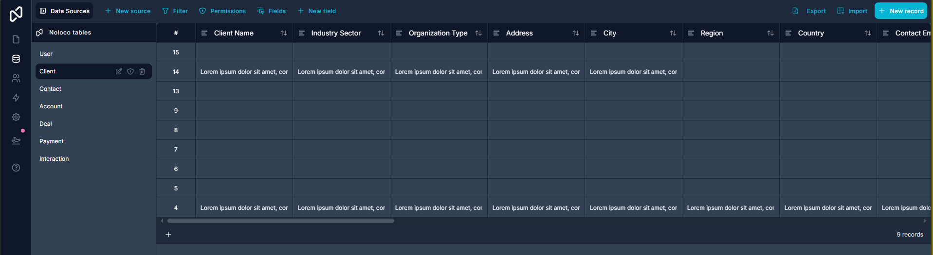 Initial client record incorrectly begins with ID 4 instead of ID 1