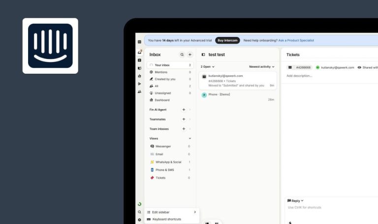 Bugs‌ ‌found‌ ‌in‌ Intercom SaaS