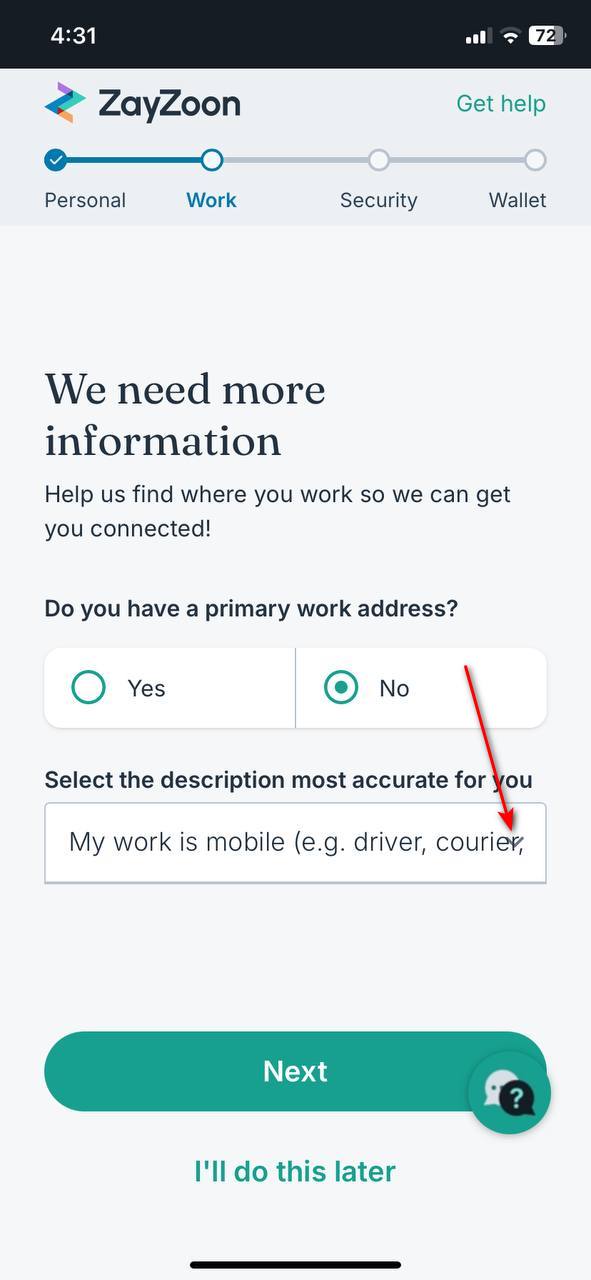 Dropdown arrow overlaps field text